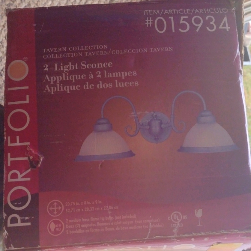 2 light sconce
